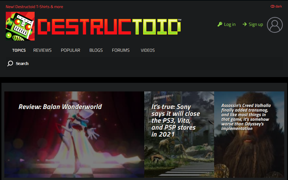 Destructoid Site 2021
